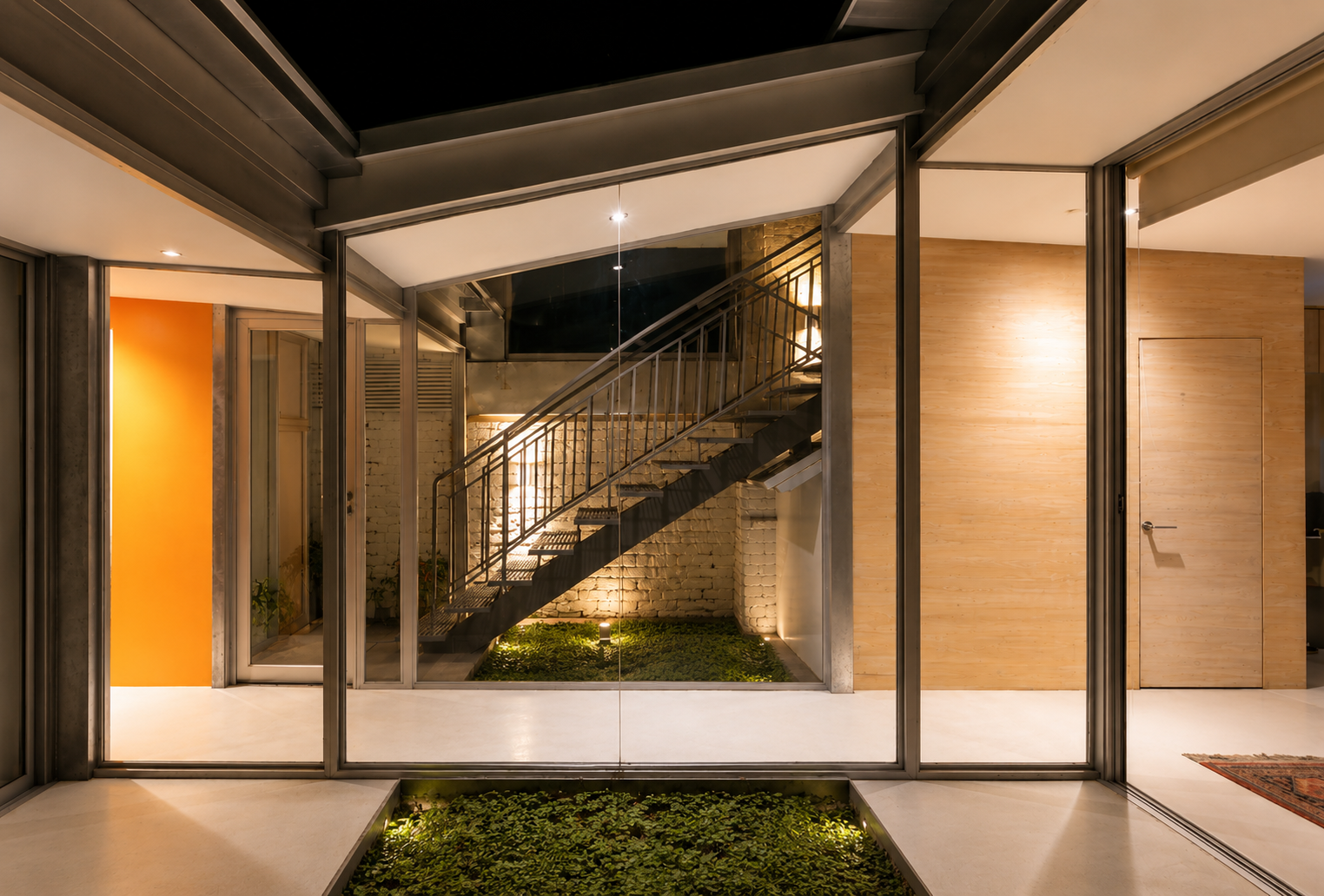 Casa Hormiga — planta baja libre para programa colectivo, arquitecto Alejandro Soffia